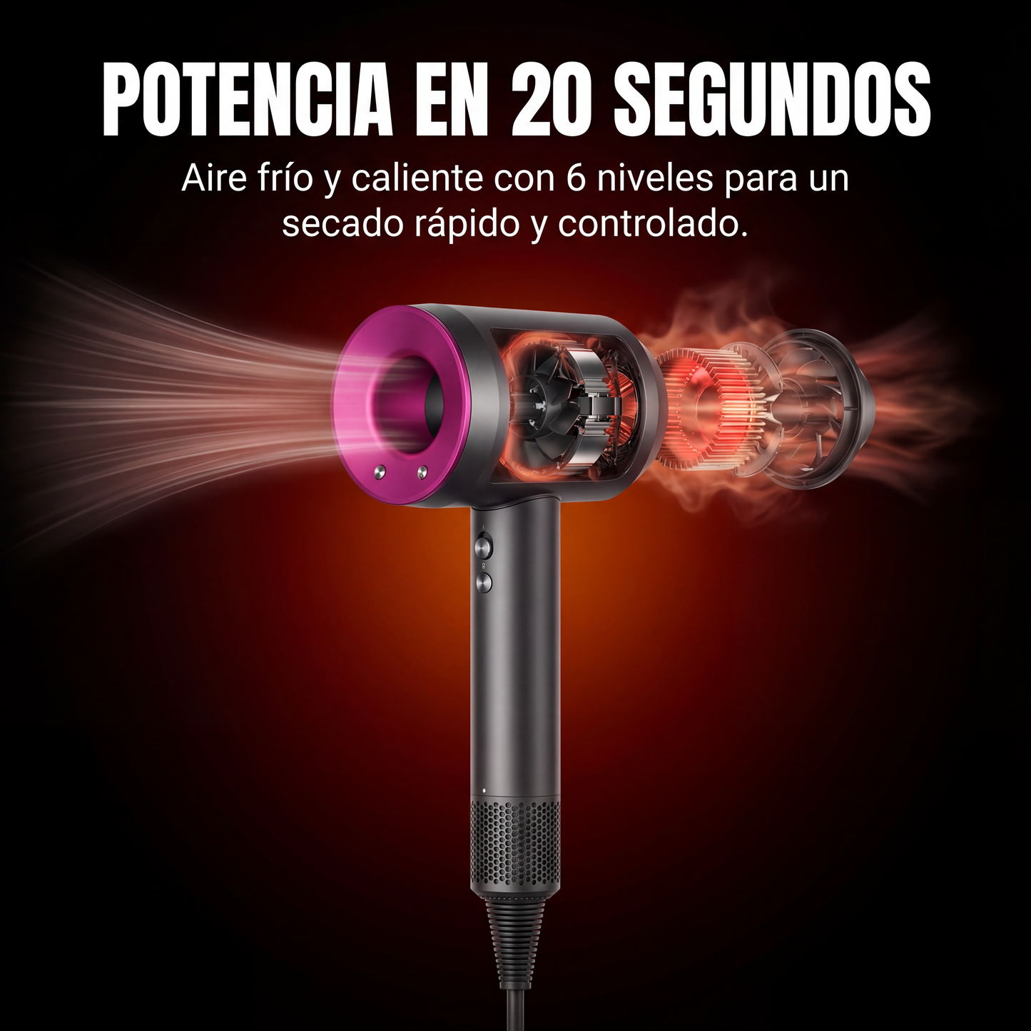 BloomAlissaAir™ — Secador 5 en 1 con Cabezales Intercambiables